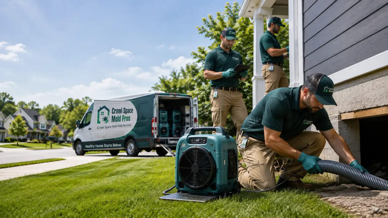 Crawl Space Mold Removal in Bondville, IL